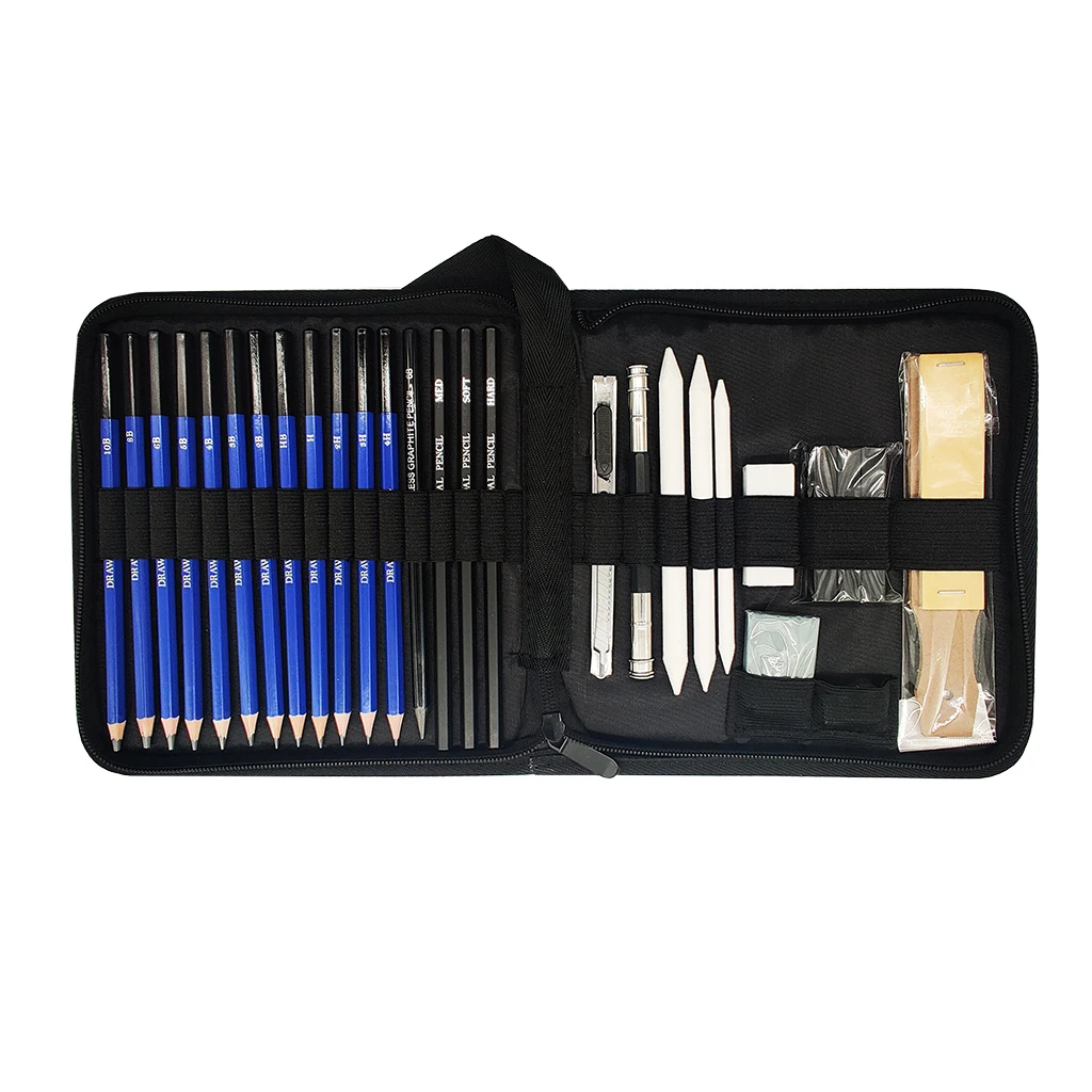 Professional 30 Pieces Art Craft Painting Set Sketching Drawing Set For Kids