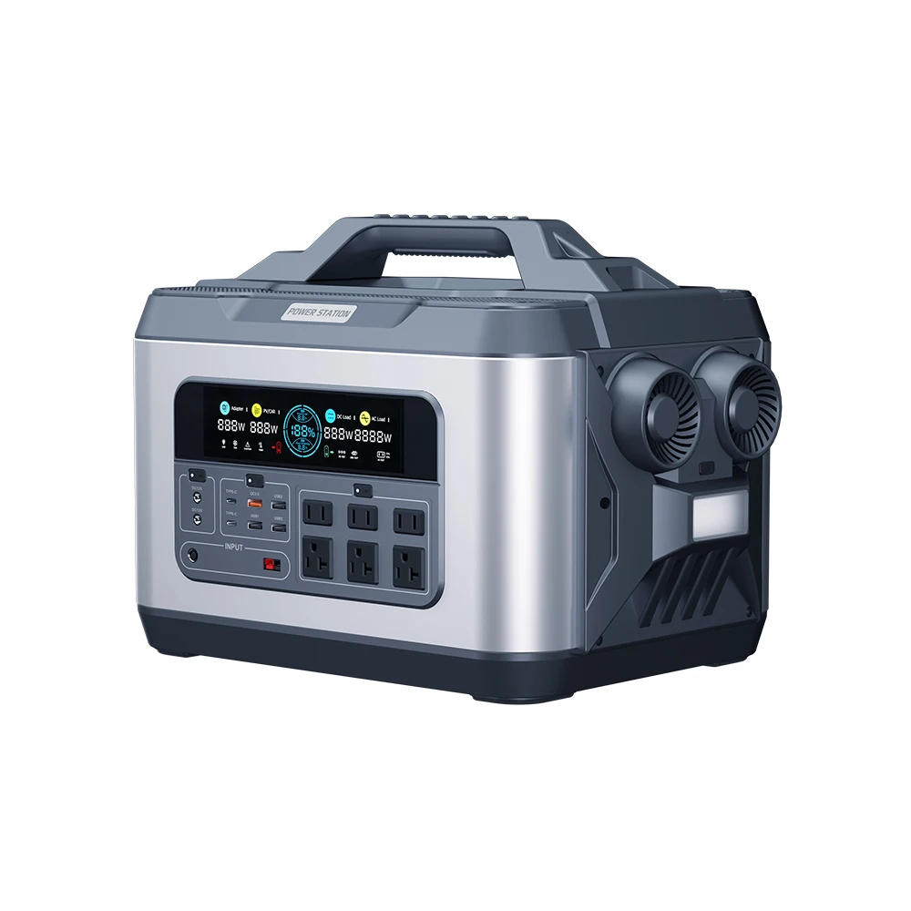 Risun RG1200 22,2 V 50Ah 1110Wh 1200-2600W NCM литиевая батарея, портативная электростанция, аварийный уличный источник питания