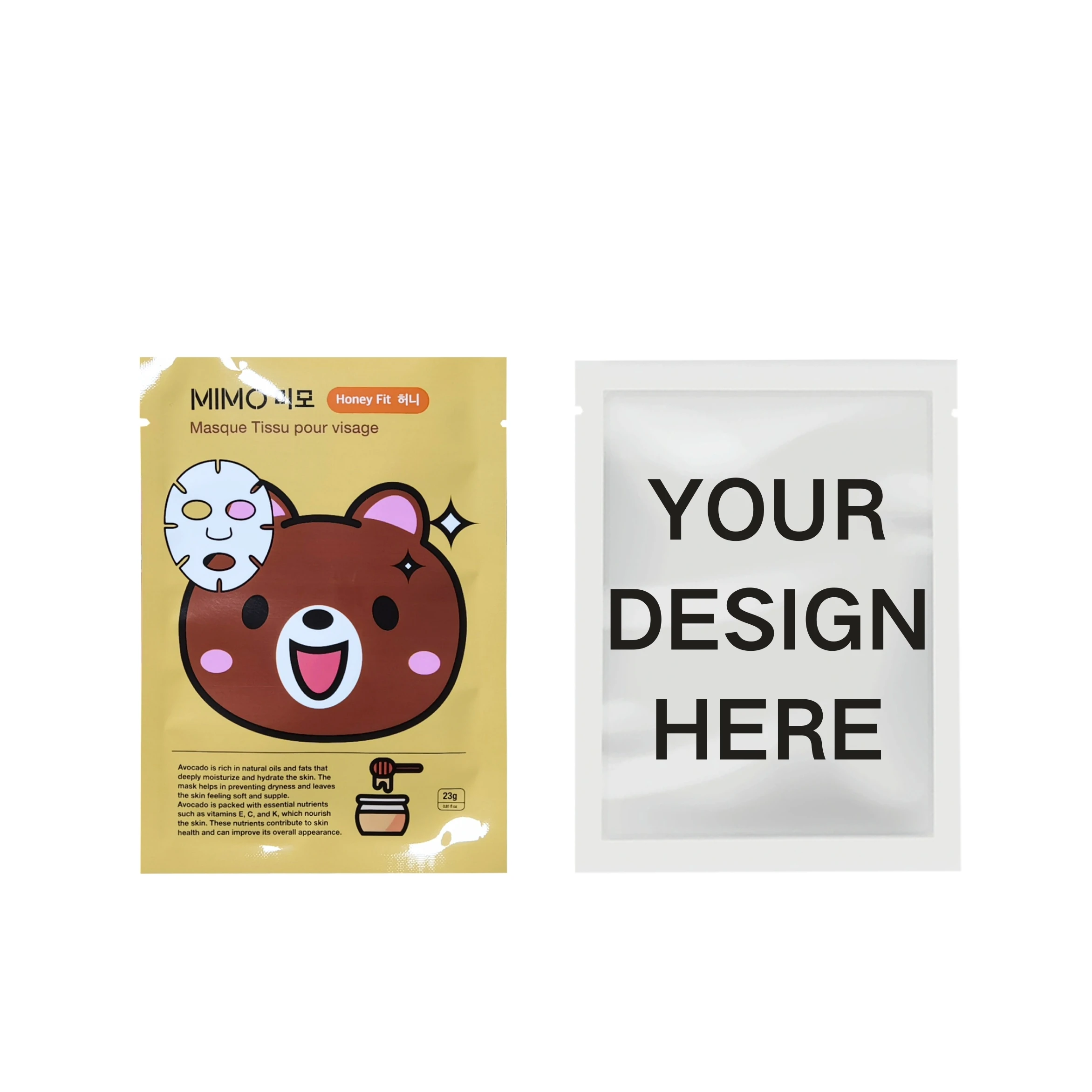 Digital Printed Laminated Plastic Cosmetic Sample Sachet Facial Cream Skincare Sachet For Face Liquid 3 Side Seal Packing