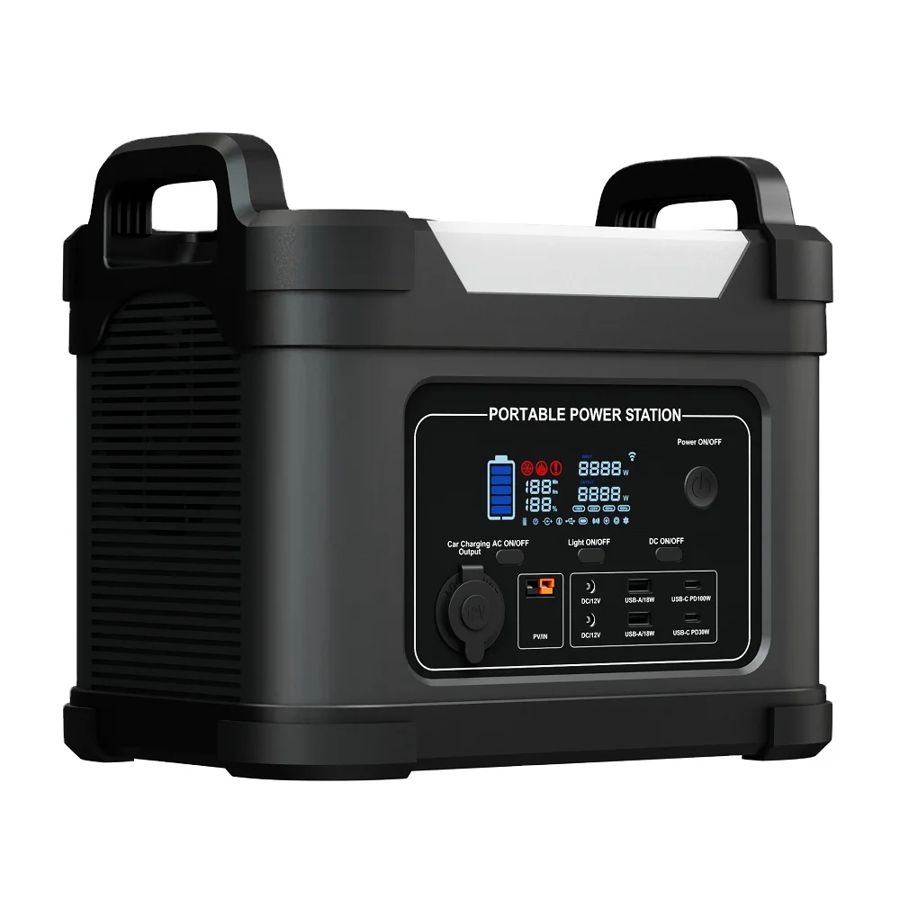 Outdoor Big Size High Capacity 300W 600W 1000W Lifepo4 Lithium Cell Camping Solar Generator Portable Power Station