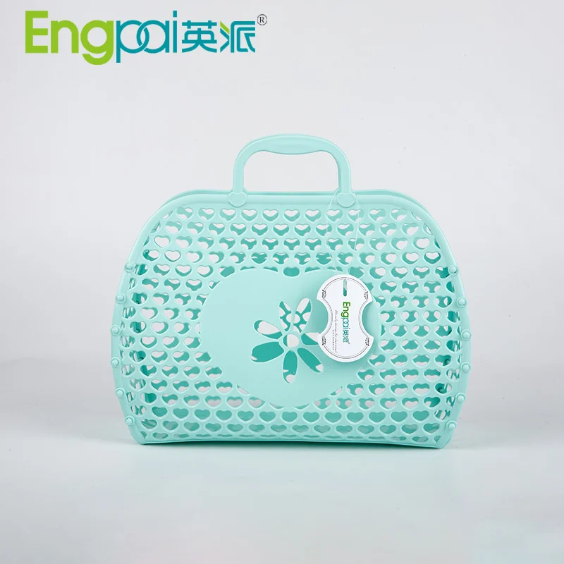 hot selling wholesale waterproof portable outdoor cheap durable portable plastic shopping basket storage basket