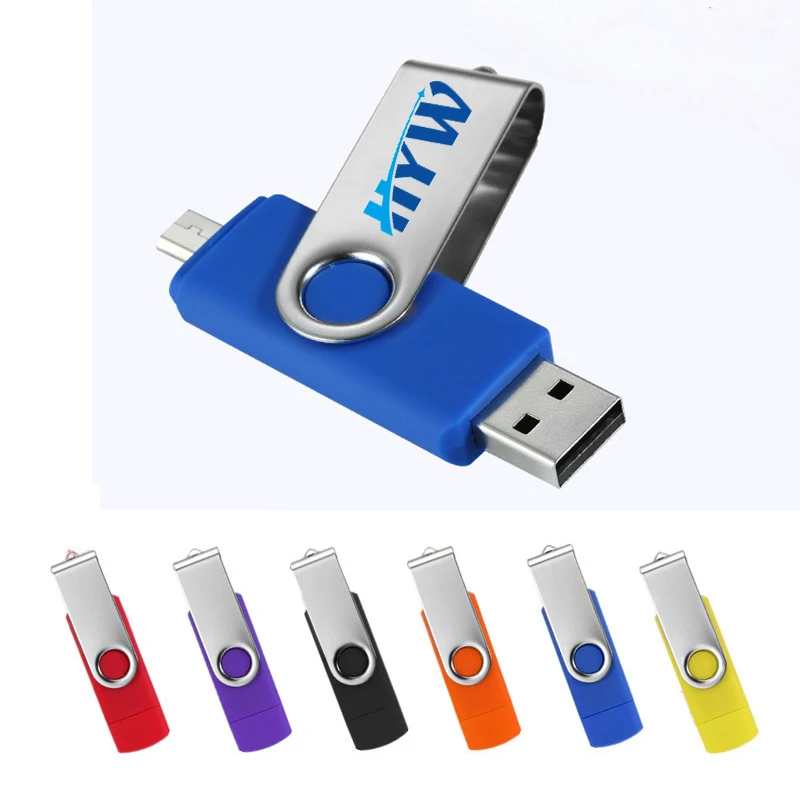 
Custom OTG USB flash drive for Android Smartphone Pendrive OTG 2.0 USB Flash Drive 16gb 32gb 64gb 