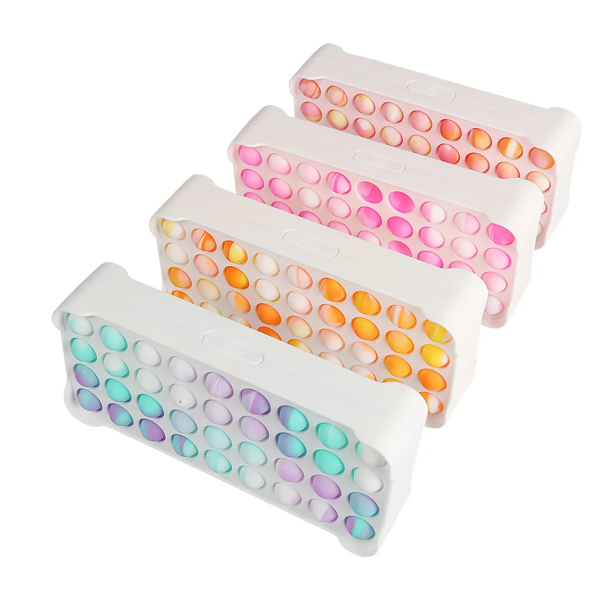 Оптовая продажа цена поп-пузырь силиконовый пенал, встроенный в транспортное средство пенал сумка сенсорные тарелочки беспокойная игрушка