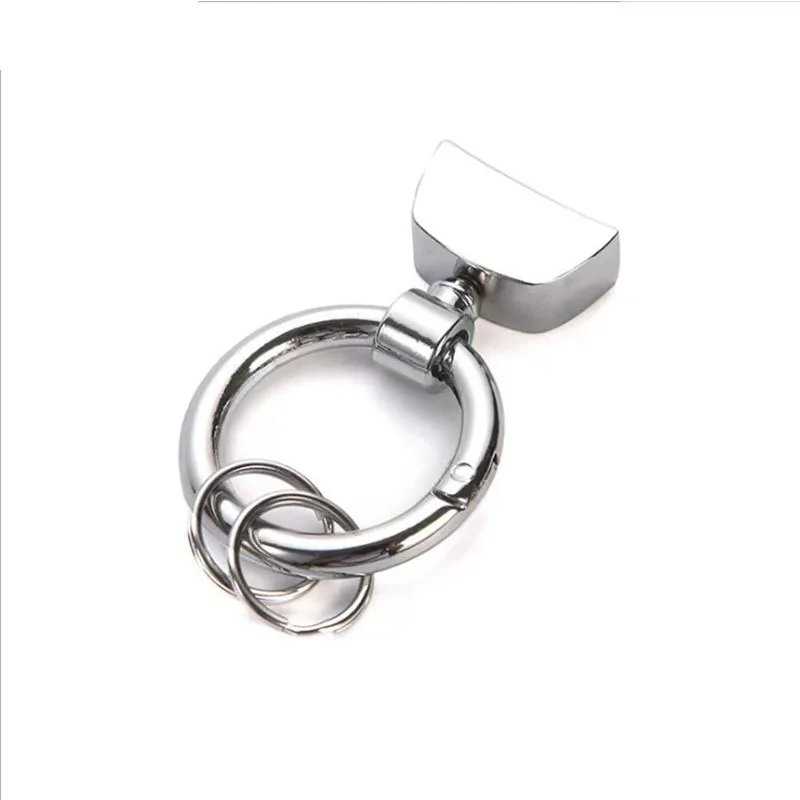Zinc Alloy Electroplated Car Keychain Pendant Accessories Leather Keychain Hardware Wholesale Diy D Horseshoe Buckle