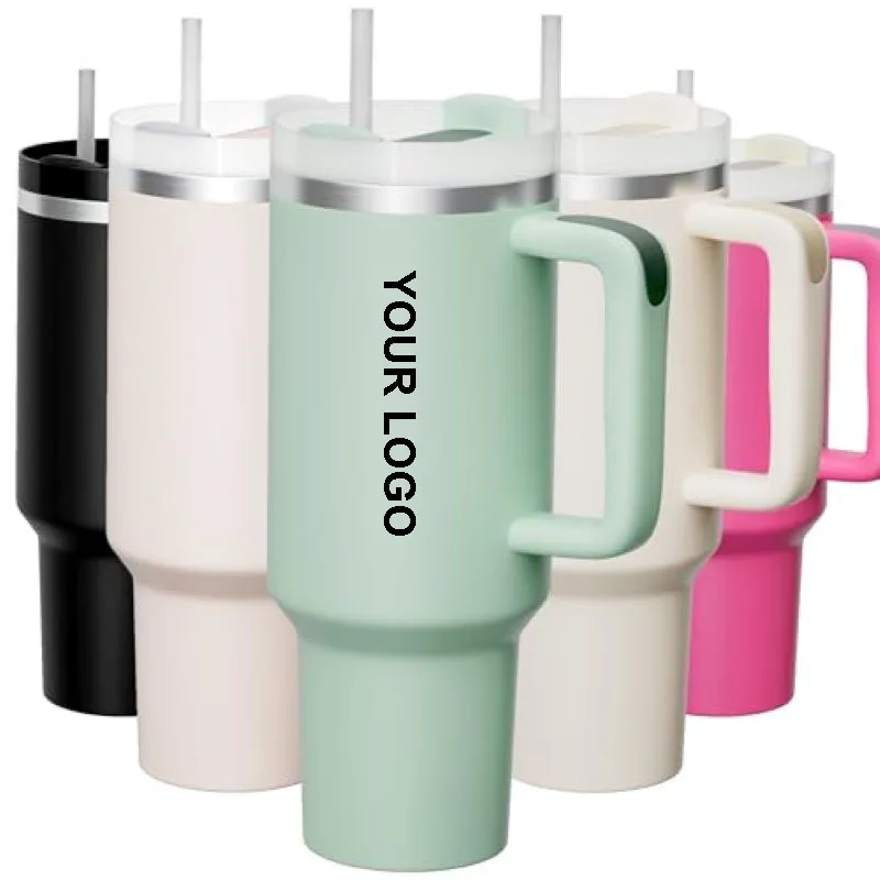 2024 Factory Best Hot Selling Custom LogoTravel Mug 30oz 40oz Tumbler With Handle And Straw