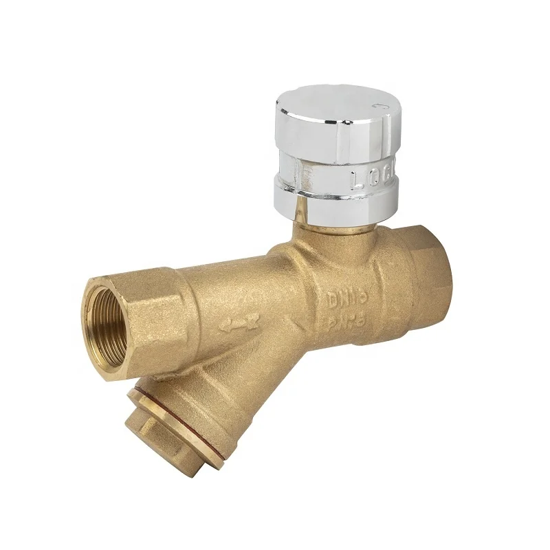 CW617N forged brass water meter ball valve with lock