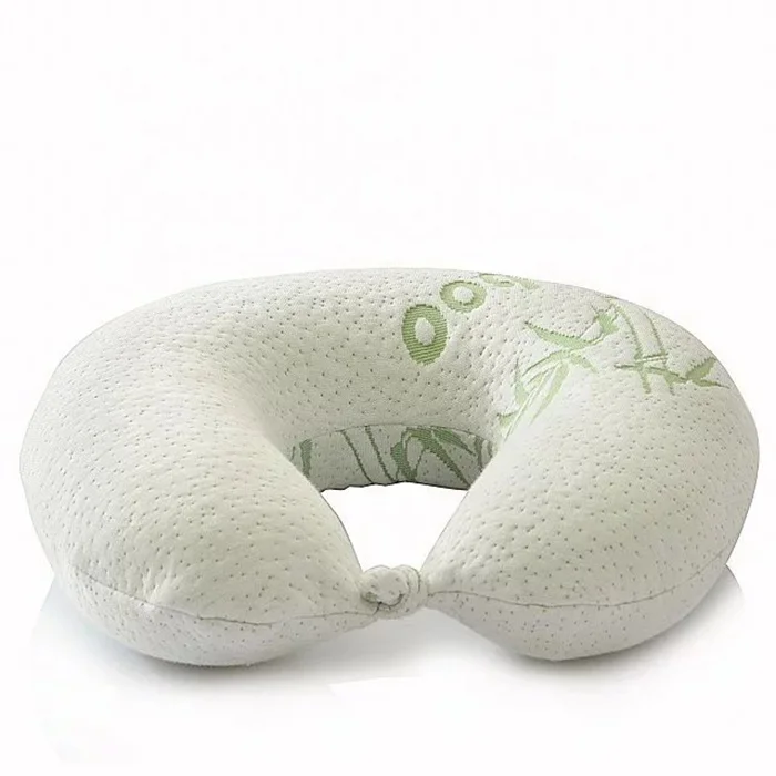 U Shape Bamboo Neck Support Pillow Memory Foam Neck Pillows