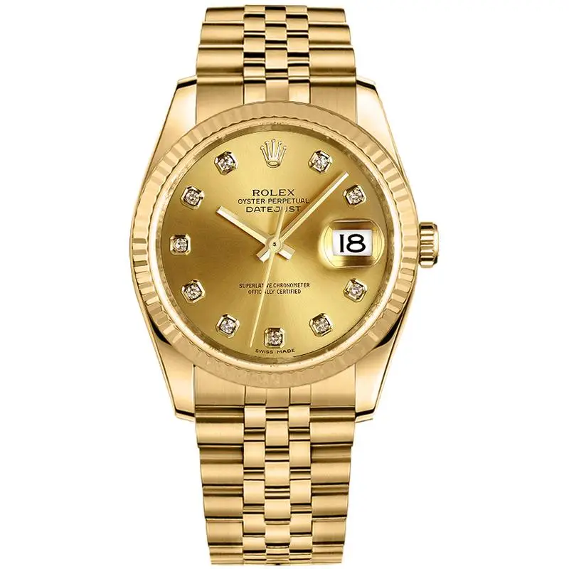 Hot Sale Quality Luxury Rolex Watches Log Series Diamond Dial Waterproof Glass Automatic Mechanical Fashion Rolex Watches