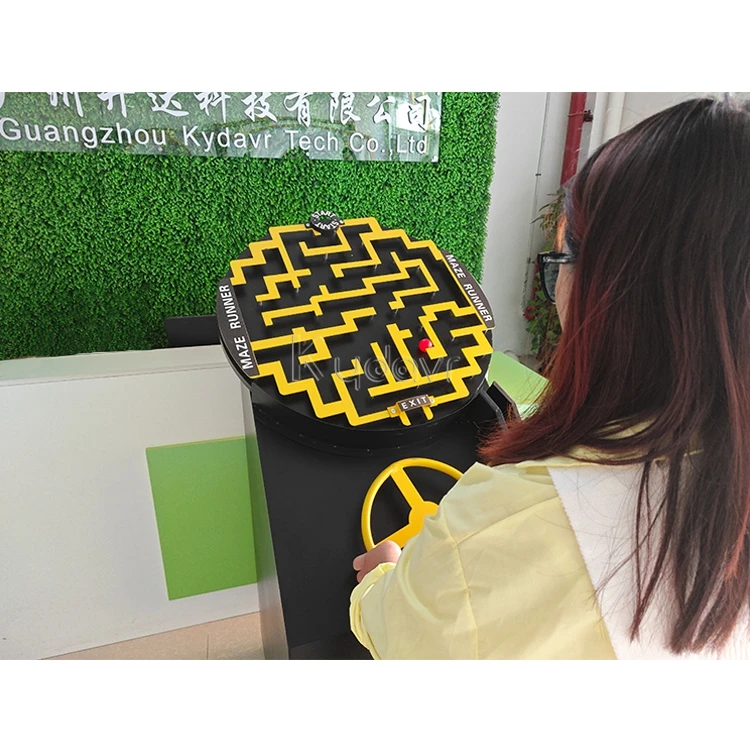 Customized giant educational reaction 3d magic gravity rotate handheld loop labyrinth rolling game 3d magic maze ball