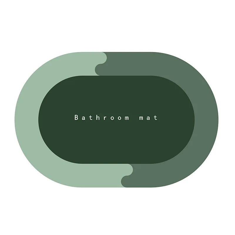 toilet Non Slip quick dry Water Absorbent Rugs Rubber Door Mats Diatom Mud Bathroom Floor Mat Anti Slip soft Diatomite Bath Mat