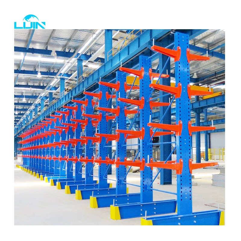 Промышленный сверхпрочный складской стальной стеллаж для хранения металлический стеллаж консольный стеллаж