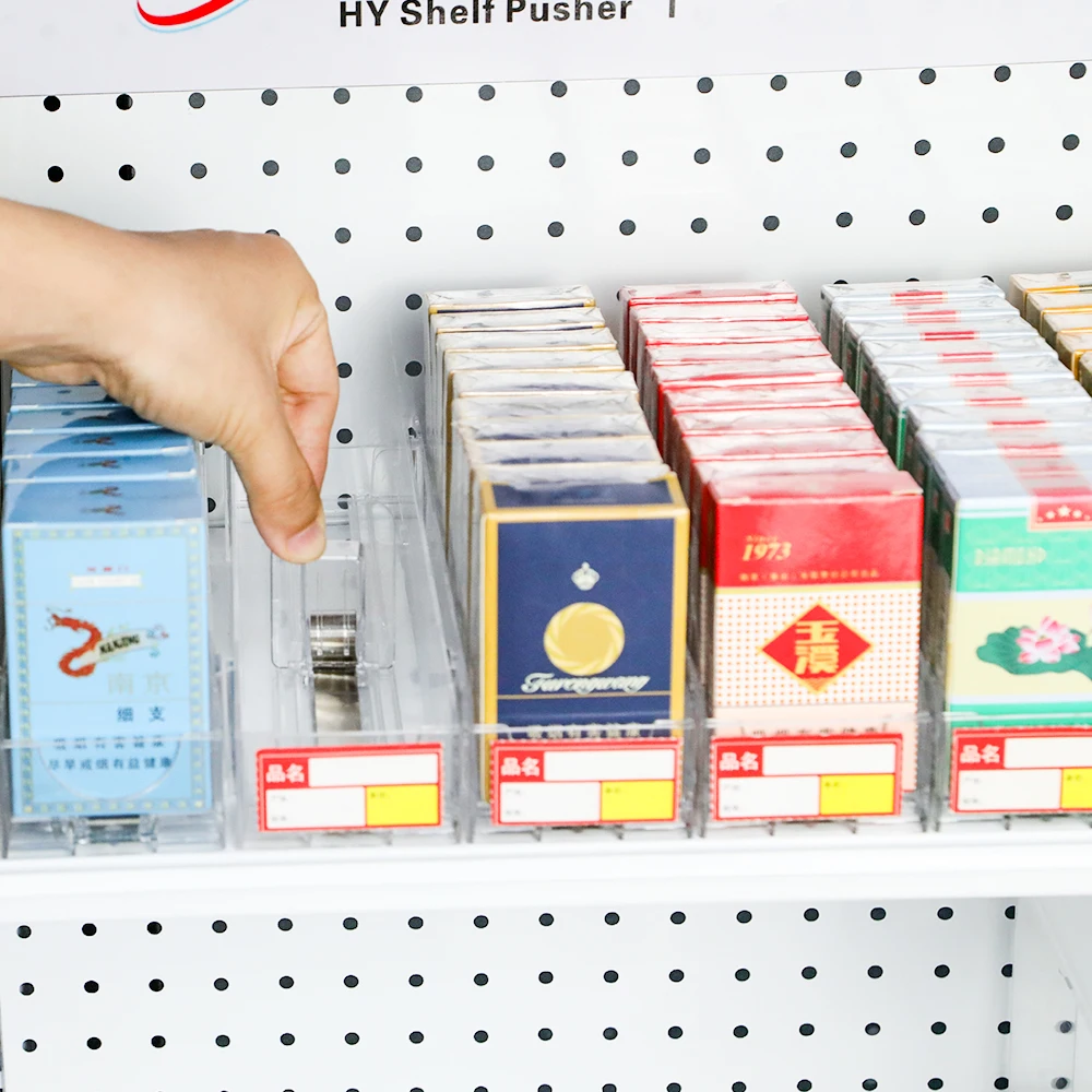 Adjustable Auto-Feed Tobacco Pack Desktop Four-in-One Smoke Shelf Pusher Marketing Holders Cigarette Pusher