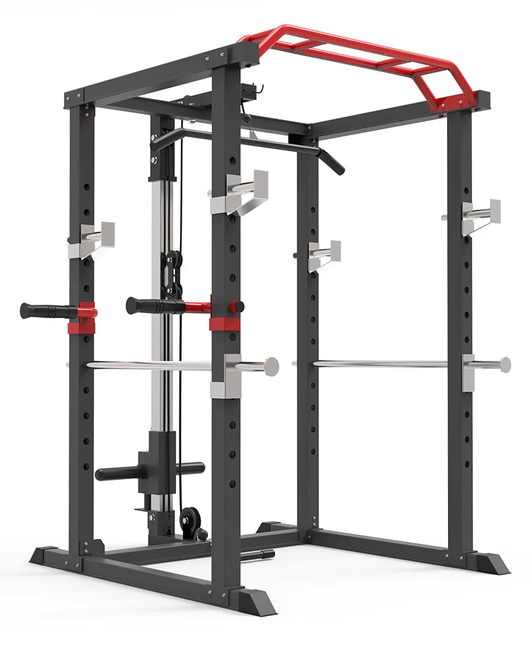 Commercial Folding Half Power Cage Machine Gym Fitness Equipment Power Rack /Squat Rack for Home Gym Training