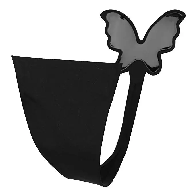 Butterfly Shape Seamless Black Sticky Invisible C String Underwear