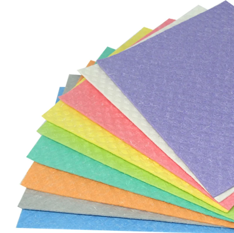 Amazon Hot Sale Compostable Sponge Cloth Cellulose Dishcloth Kitchen Cleaning Swedish Dish Sponge Cloth