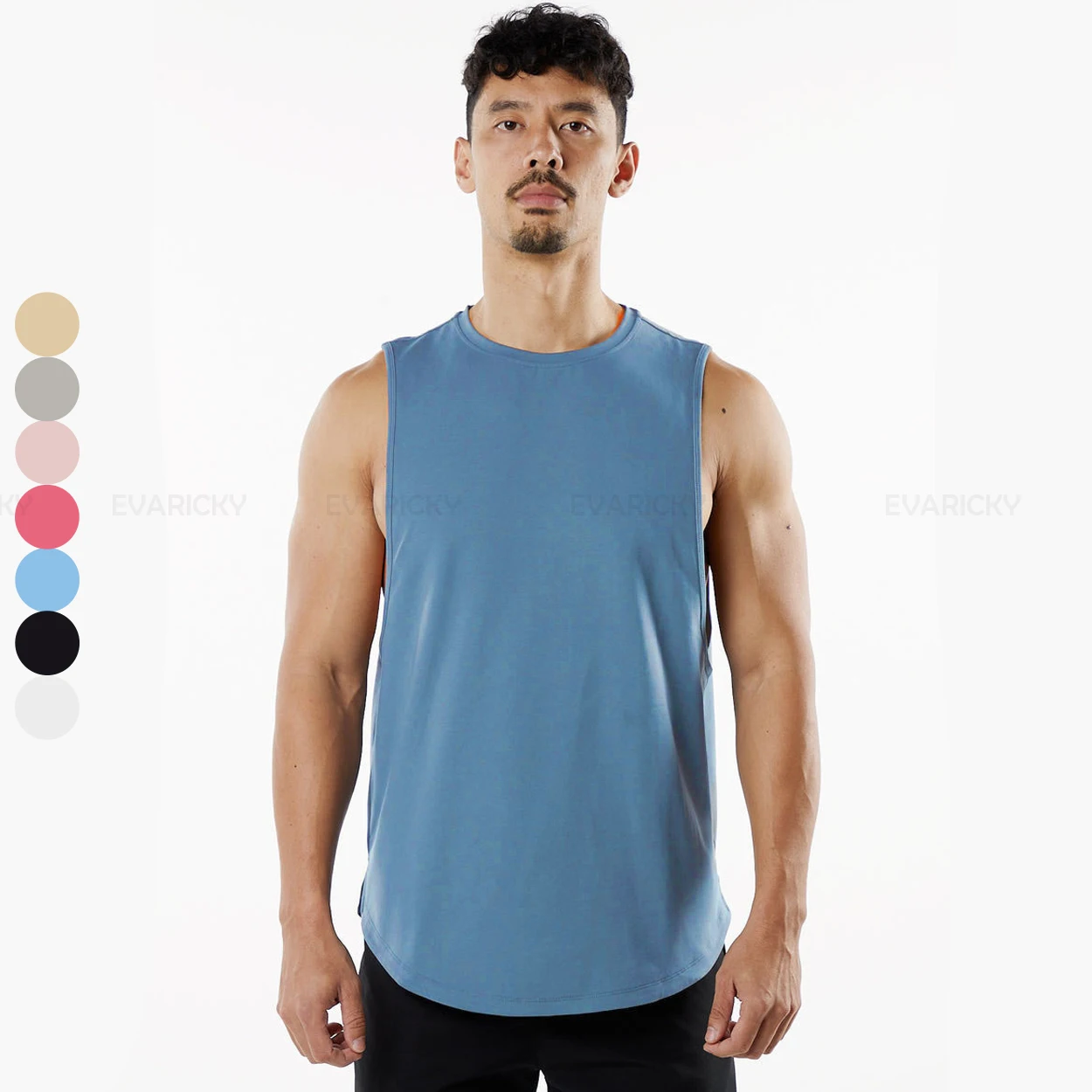 Mens High Quality Gym Running Sports Black Athletic Tank Top Custom Logo Men Casual Fitness 2023 Basketball Plus Size Tank Top