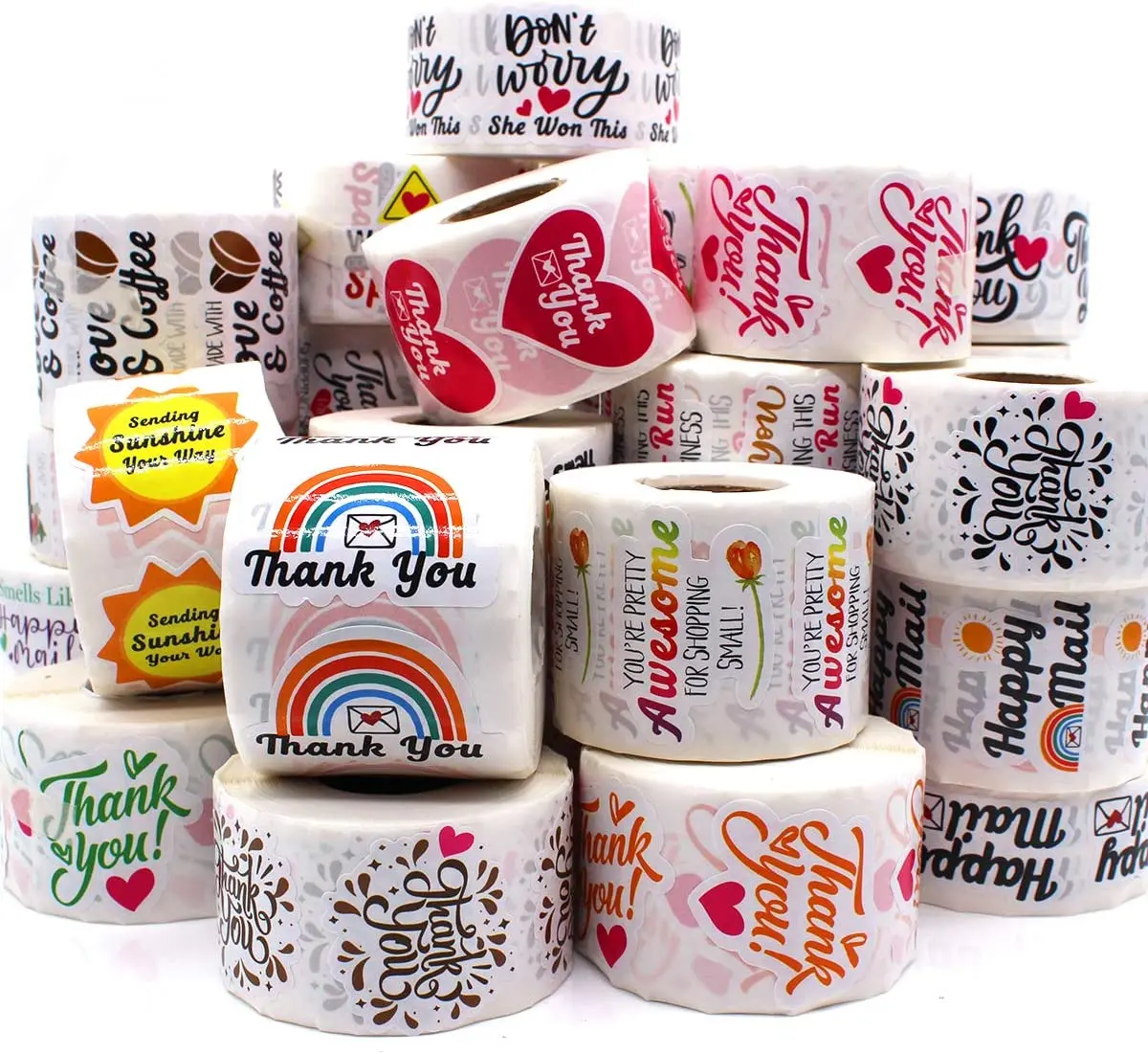 2021 горячая Распродажа CMYK печать спасибо упаковка высечки наклейки Поддержка всех этикеток Кастомизация