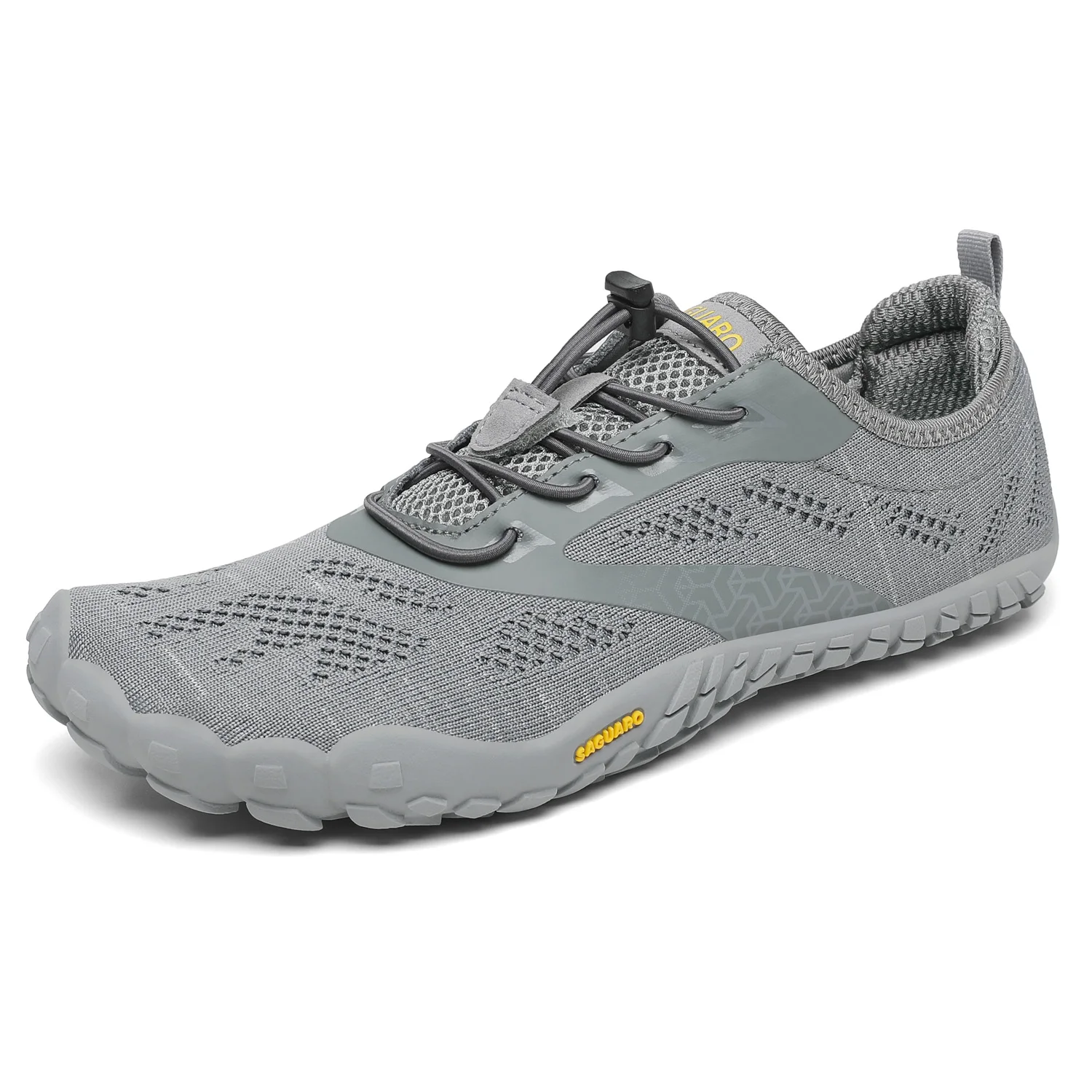 SAGUARO White Black Grey Outdoor Flexible Thin Rubber Outsole Wide Toe Box Zero Drop Minimalist Trail Running Barefoot Shoes