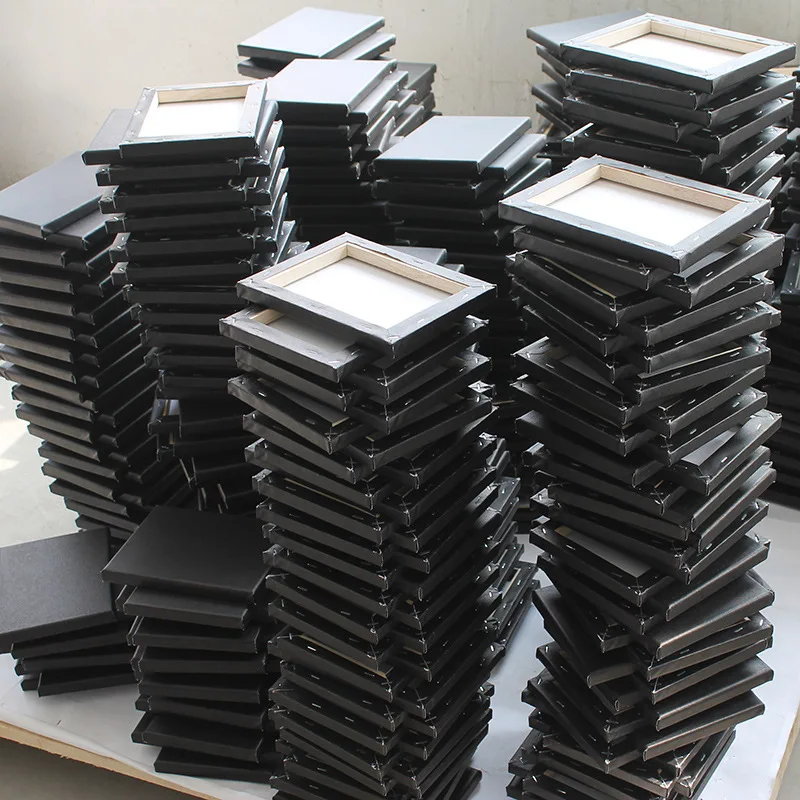 Hot Sale Black Stretched Canvas Boards High Quality Canvases For Painting
