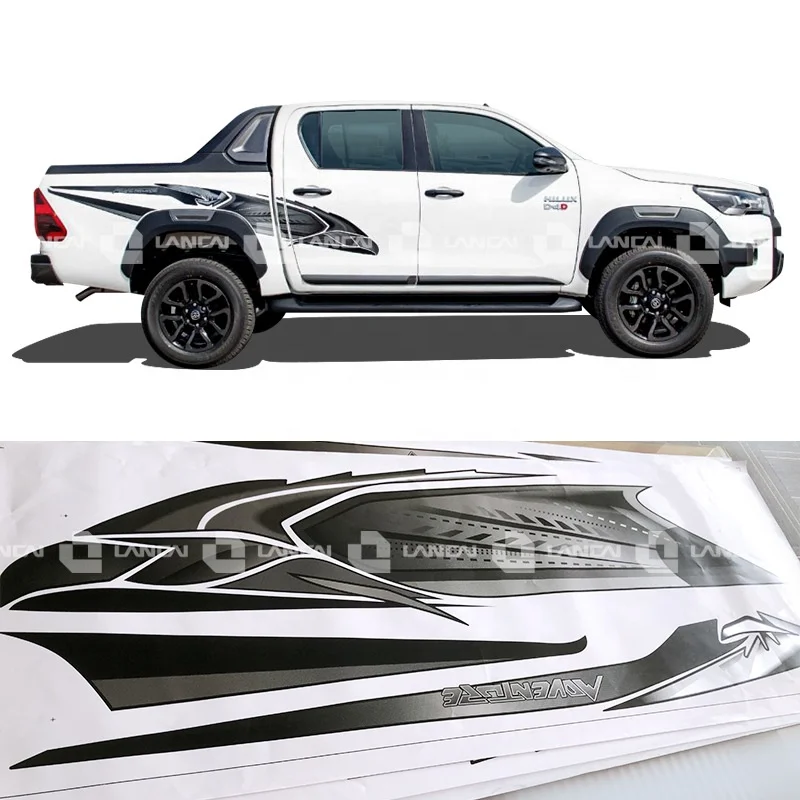 New Arrival Pickup Decal For 2022 Toyota Hilux Trd 4d Hilux Body Sticker
