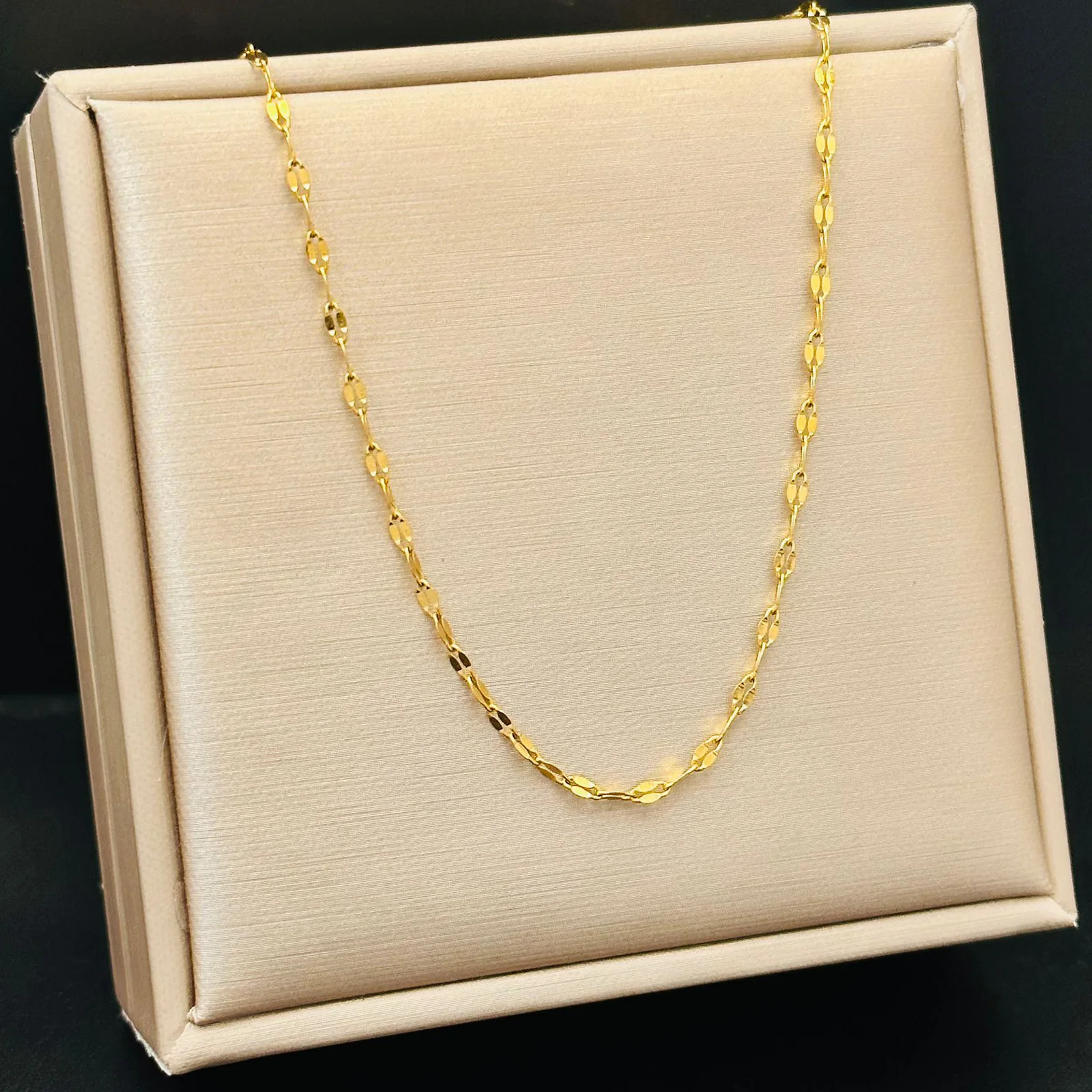 Wholesale Fashion 18 K Gold Plate Necklace Gold Plate Chain Rope Twist Chain Hip Hop Cuban Chain For Women Men