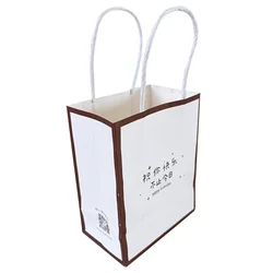 Cheap price wholesale customizable food grade packaging flat bottom brown kraft paper bag for bread