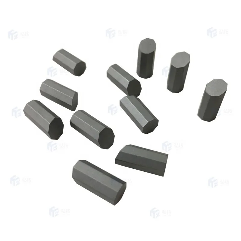 7.5 x 15mm Tungsten carbide Hexagonal Tips for coring bits