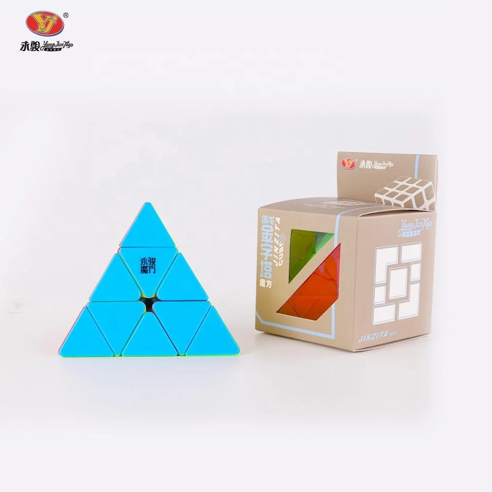 Yongjun Triangular 3x3 YuLong Pyramid Cube Educational Toy Magic Cubes Puzzle For Wholesale 3d puzzle toy gift pyramid cube