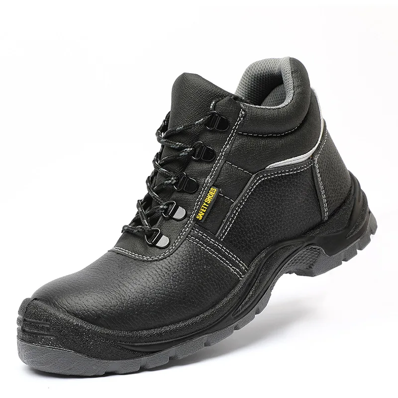 Labor insurance shoes unisex anti-smashing and anti-piercing safety shoes wear-resistant polyurethane solid sole
