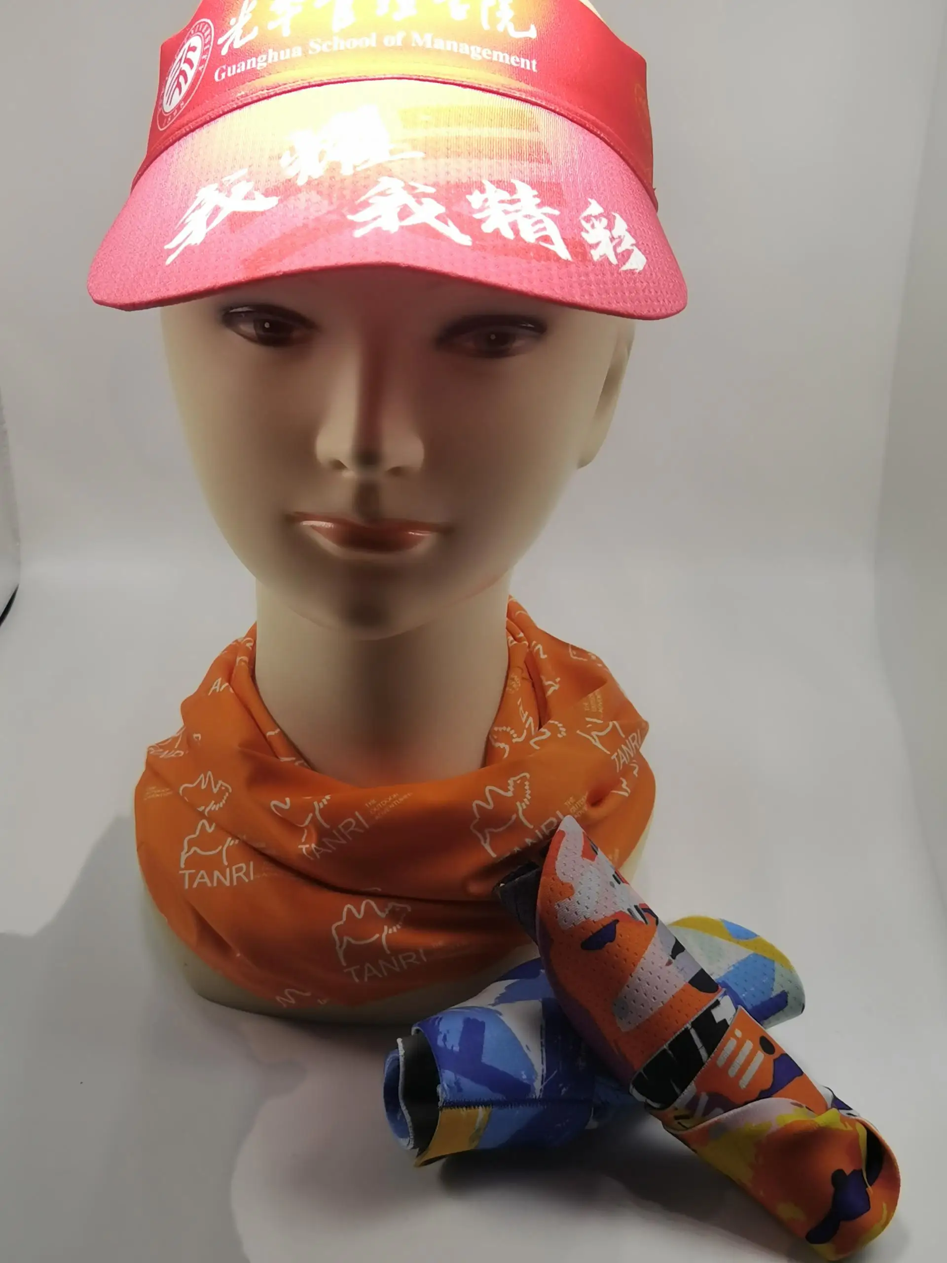 
Folding easy taking customize Printing wholesale sun visors with Bamboo Carbon Fiber Sports Running Headband Sweatband 