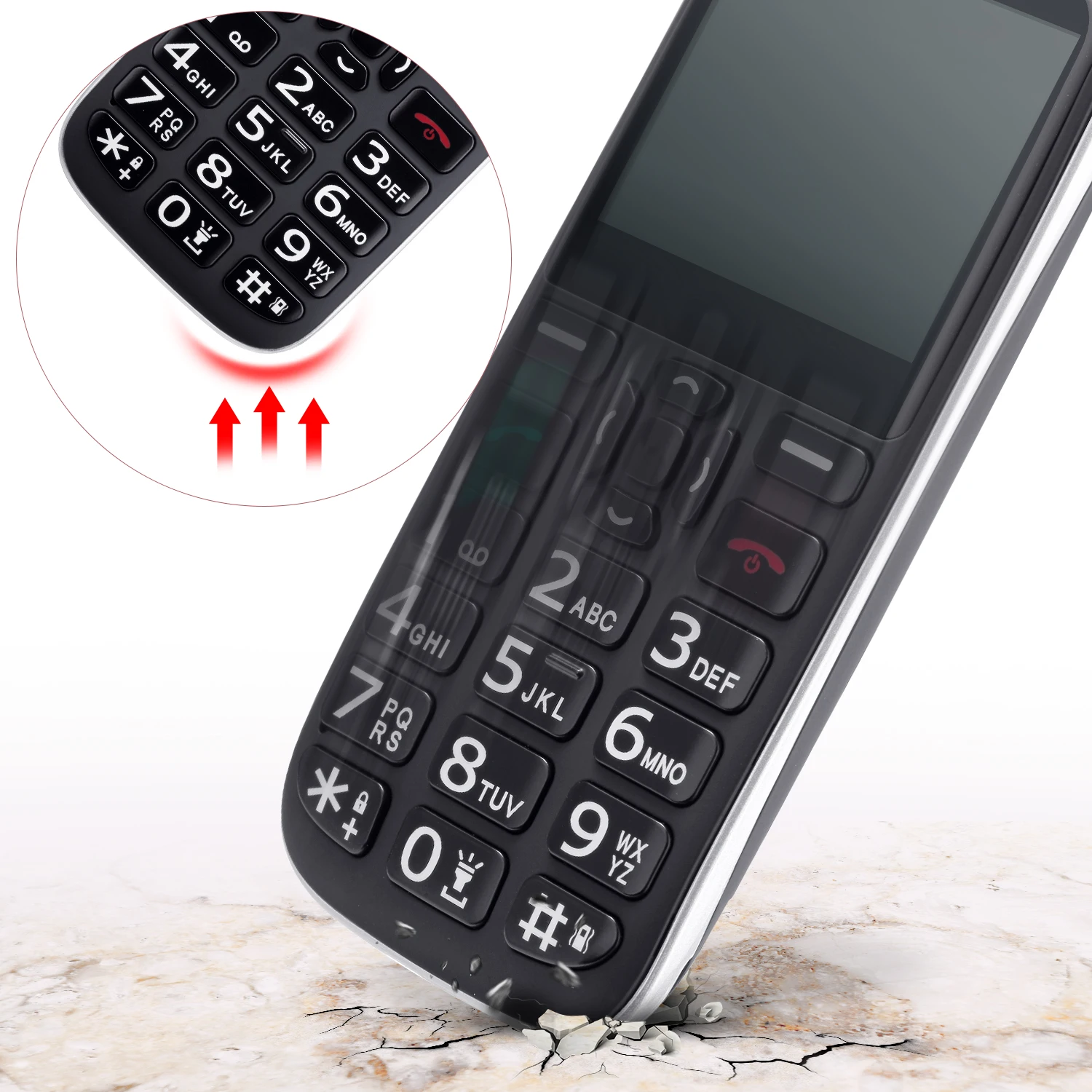 4G Tracker elderly senior cell phone SOS big button mobile phone
