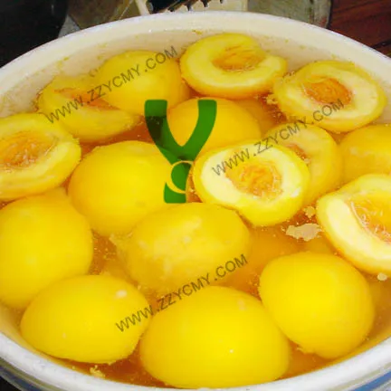 Canned fruit yellow peach tin can of HACCP certified products