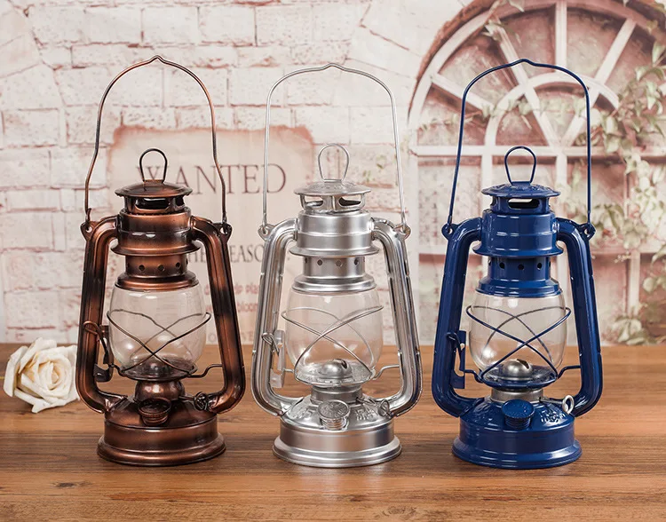 Outdoor burning hurricane lantern adjustable light lamp Complete Kerosene camping oil lamps