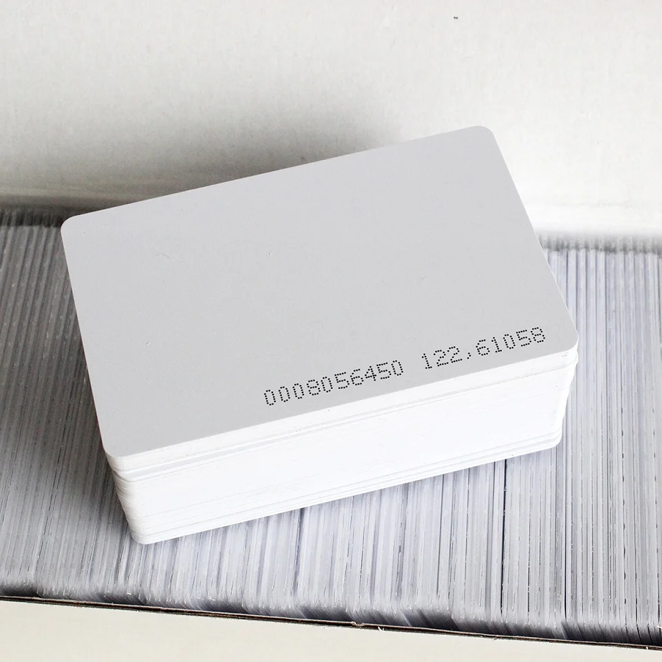  Em marine 125 кГц rfid чистая ПВХ карта с совместимым чипом