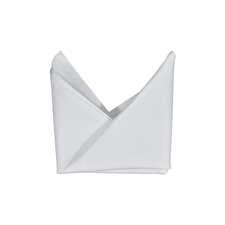 Superior quality hotel restaurant white color cotton table napkins for decoration