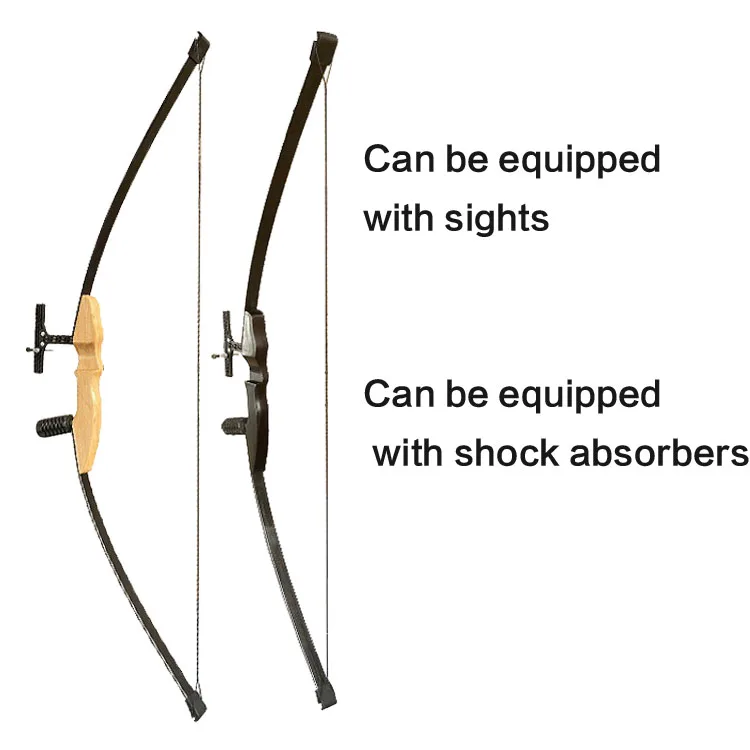 Hot selling entry-level archery split bow and arrow fiberglass sheet straight drawn bow and arrow