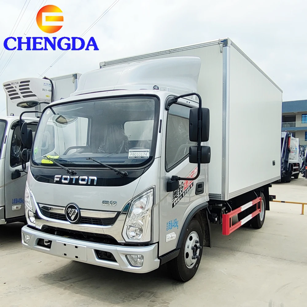 Foton S Aumark New Type Light 6 7 8 Ton 4X2 Transport Vehicle Stable Fruit Vegetable Preservation Long-Range Refrigerated Truck