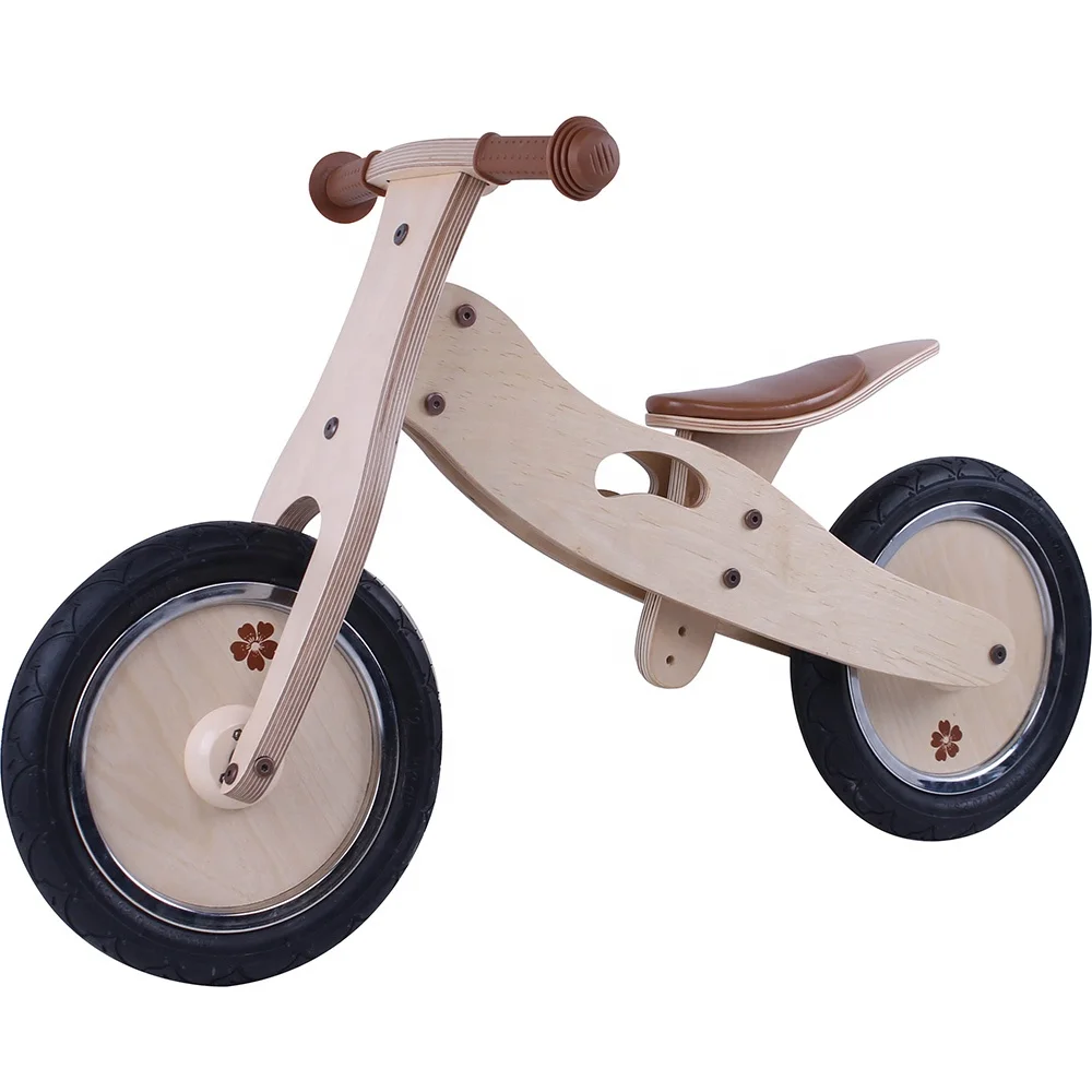 High Quality Preschool  Wooden Balance Bike Toys Children Balance Bike Wooden Bike Toys