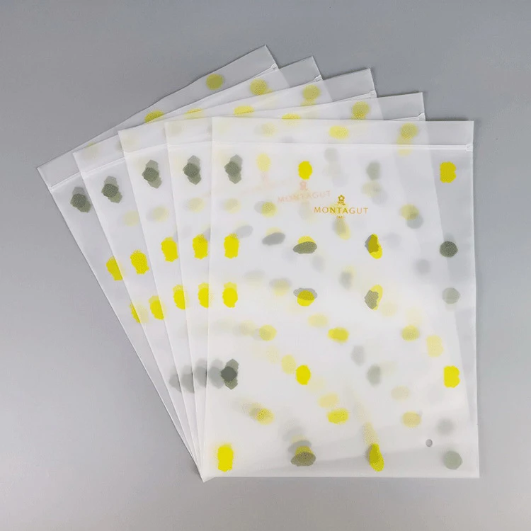 Recycled Plastic Pouch Bags Wholesale Black Matte Ziplock Packaging Zipper Bag For T Shirt Swimwear Custom Zip lock Bag