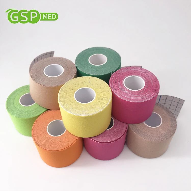 5cm*5m 100% cotton kinesiology tape elastic kinesiology tape sports