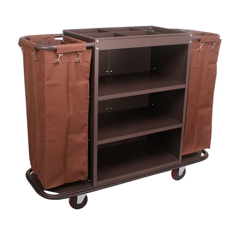 wholesale Large capacity housekeeping line cleaning trolley carts with wheelsin stock
