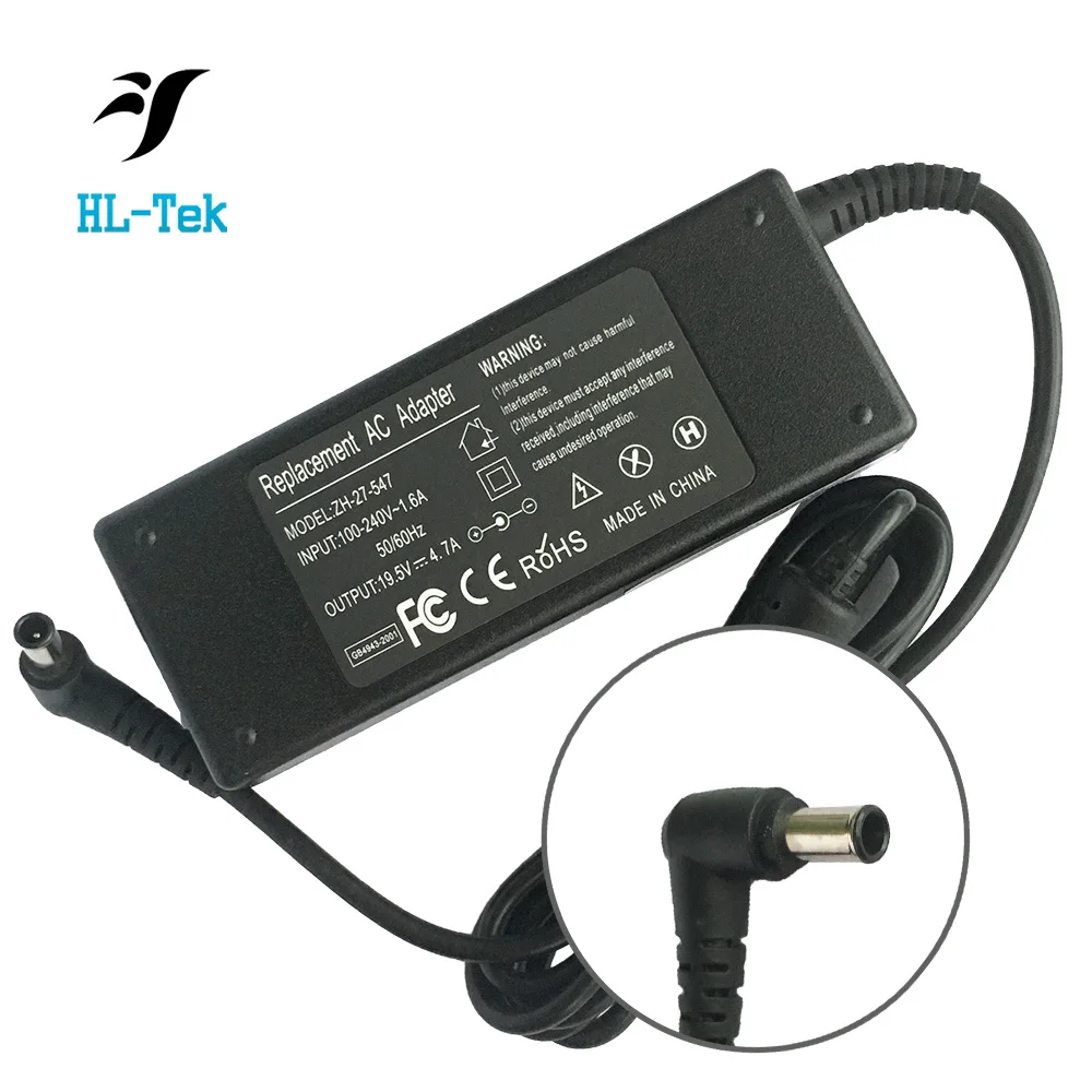 19.5V 4.7A 90W Laptop AC Adapter Charger for Sony Vaio Series Laptop PCG-71912L PCG-21313L PCG-31311L PCG-31112L Power Supply