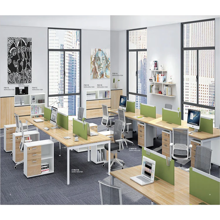 Office Desk Wooden Top Office Desk call center computer workstation