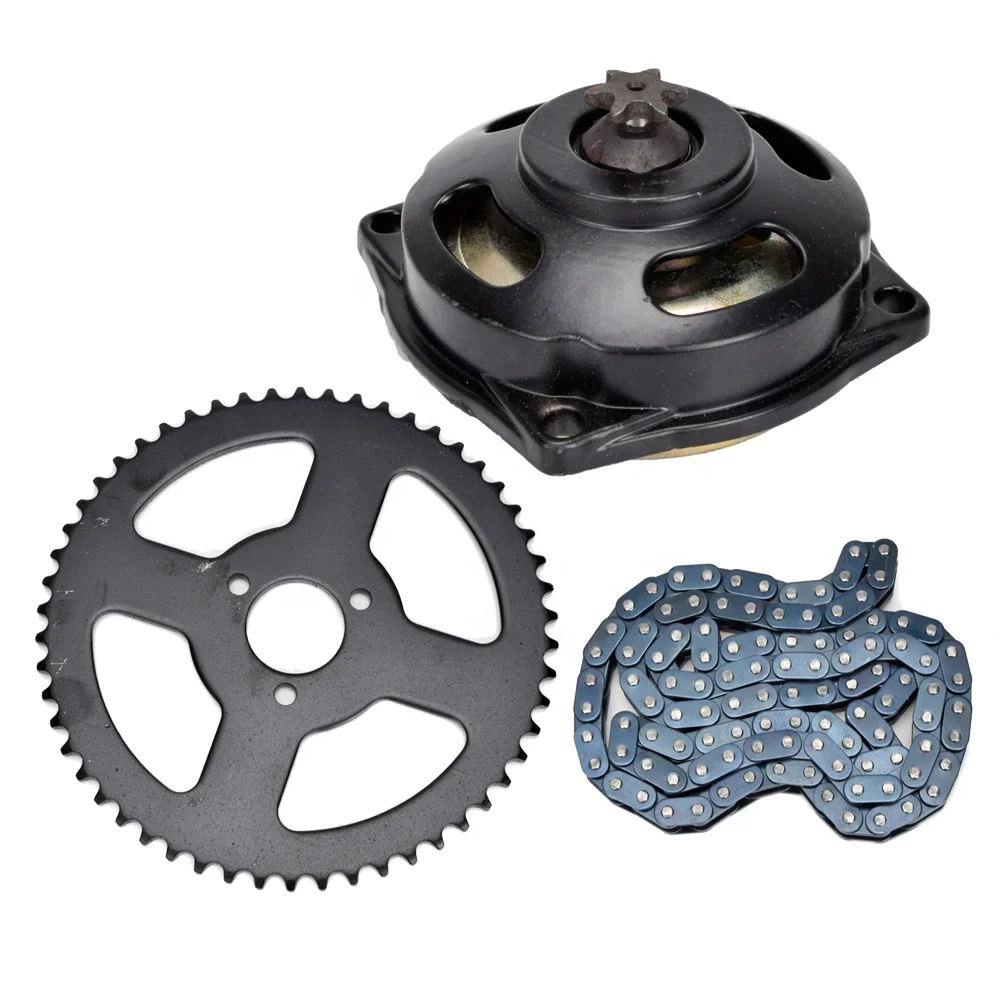 HIAORS Drive System T8F Chain with 6T Gear Box Rear Sprocket 108 Links for 2 Stroke 47cc 49cc Mini Pocket Bike Parts
