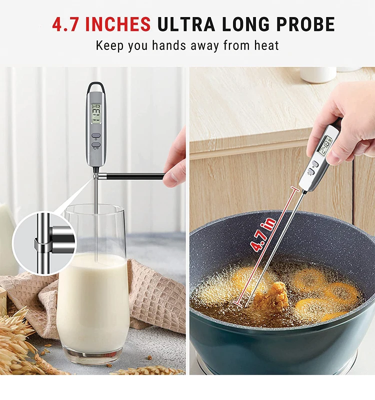 Portable Meat microwave thermometer wireless probe candy food kitchen cooking thermometer