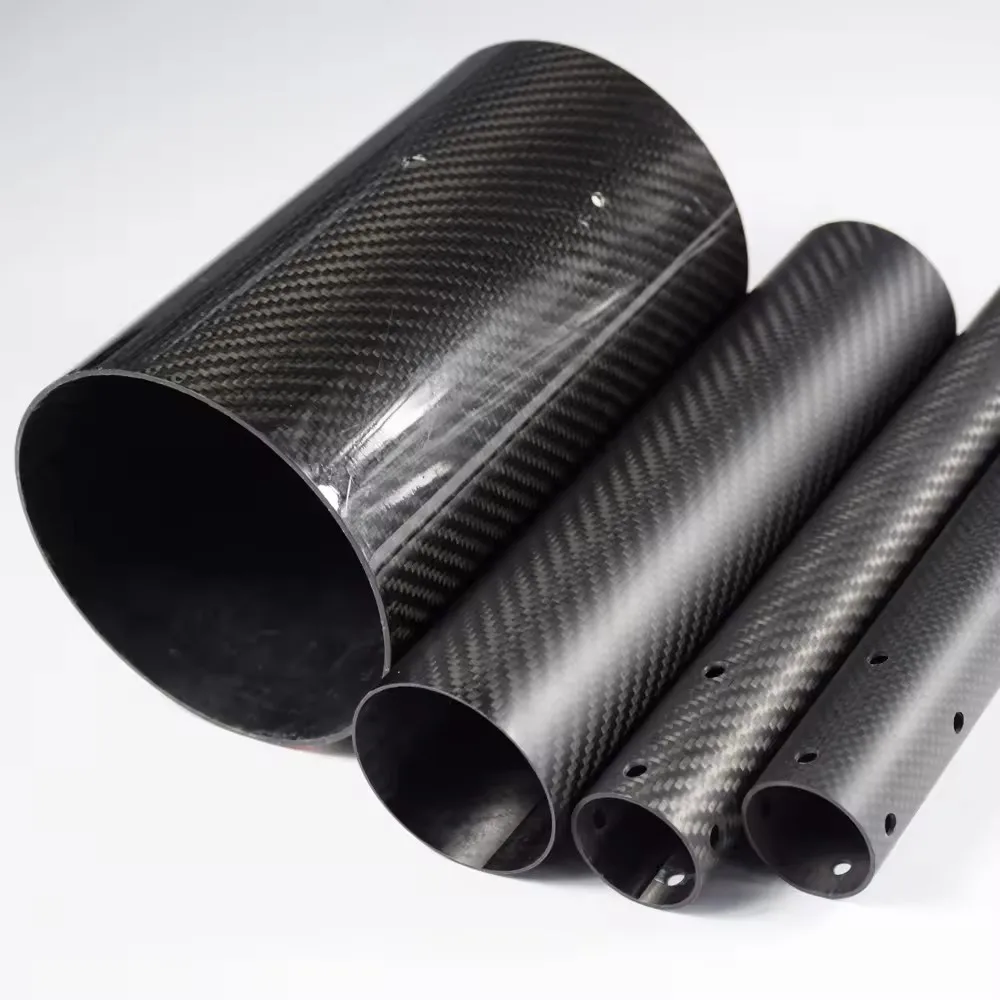 20cm 30cm 40cm custom carbon fiber tube High quality Custom size carbon aramid fiber tube epoxy resin high quality