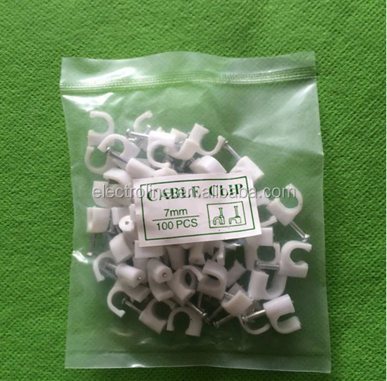 Хорошо продаваемый полноразмерный PE материал круглый кабель для ногтей и зажим для провода