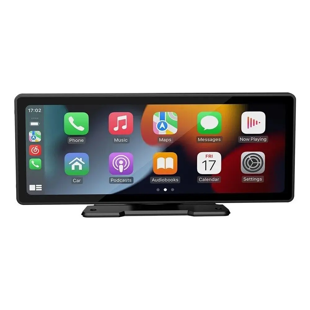 10 26 дюймов Автомобильный Портативный беспроводной Apple CarPlay Android Auto FM сенсорный экран радио США