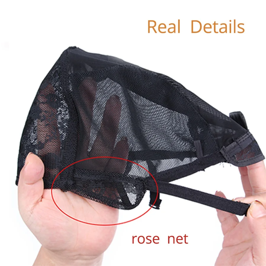 Leeons Professional Brand Design Double Lace Full Lace Wig Cap with Adjustable Strap