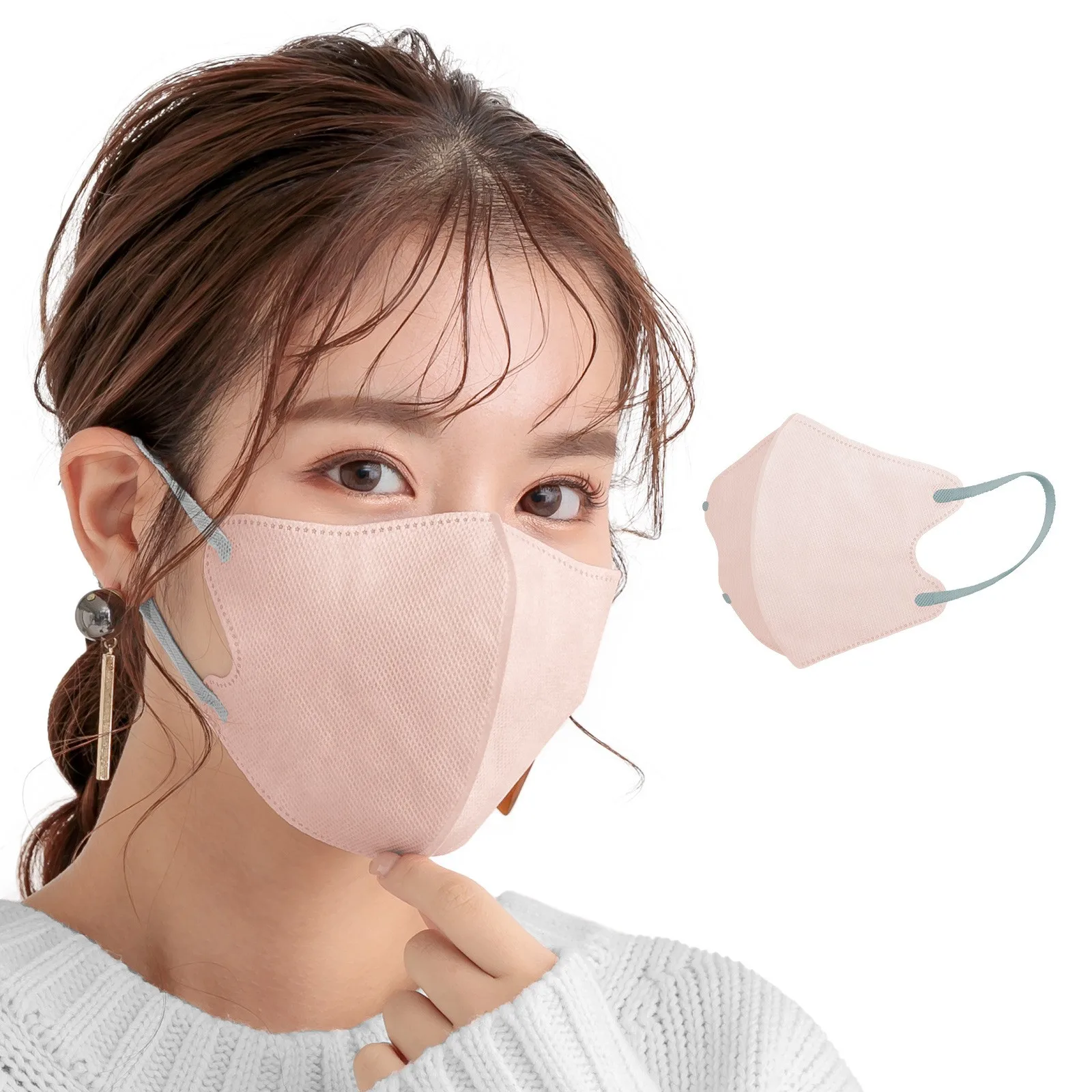 5D Protect Dust air Breathable Shield Mouth Breather Cover Half Respirator Filter Bulk Disposable Face Masks for Sale